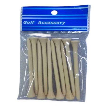 3.27" Extra-long Bag Packaged Wood Golf Tee - 10 Piece