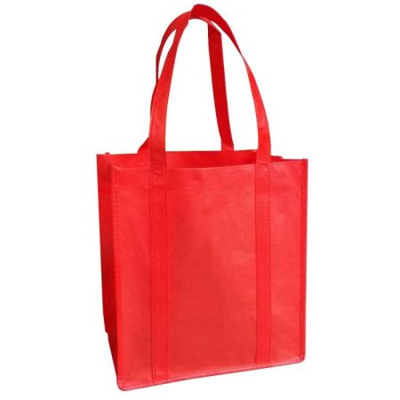 Non-Woven Custom Grocery Tote Bags - 12"w x 13"h x 8"d