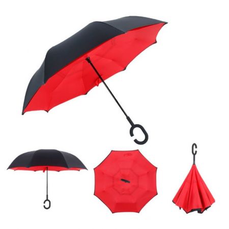 48" Inverted Reversible Two-Tone Custom Umbrella