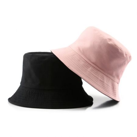 Cotton Two Tone Logo Printed Bucket Hat