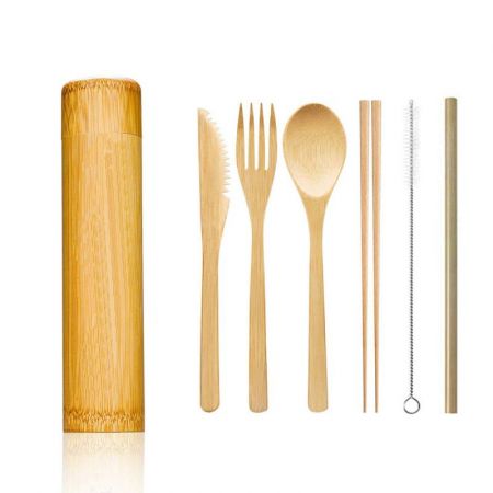 Personalized Eco-Friendly Bamboo Cutlery Set