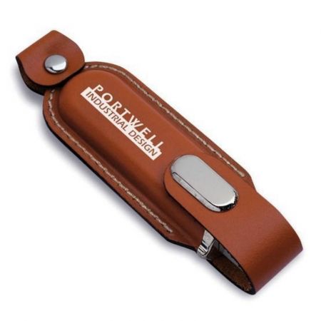 Custom Leather Keyring USB Flash Drive Promotional Swags for Events