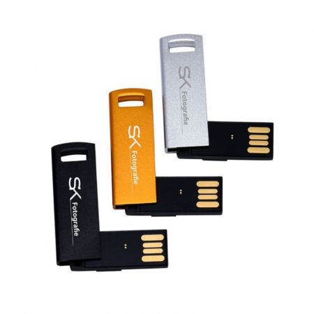Custom Side Spin Metal USB Flash Drive Promotional Imprinted Gifts