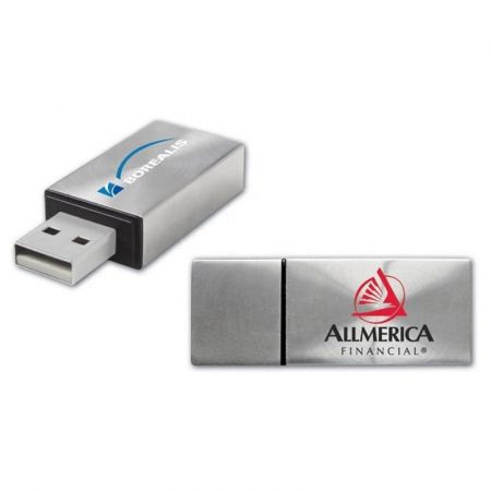 Rectangular Metal Block Custom USB Flash Drive Branded Promotional Gifts
