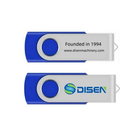 Custom Rotating Clamps Metal USB Flash Drive Personalized Swags