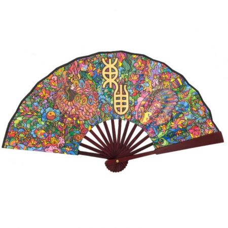 Large Size Custom Folding Bamboo Hand Fan