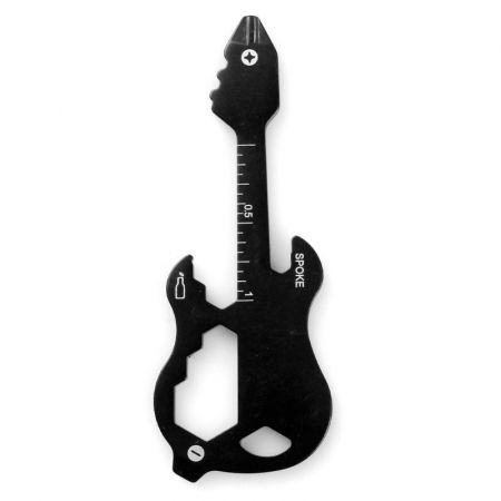 12-in-1 Guitar Shape Promotional Multi-tool Card