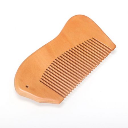Non Static Compact Wood Imprinted Comb