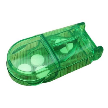 Portable Logo Pill Cutter Splitter with Pill Box