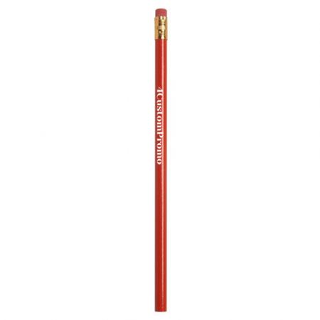 Custom Recycled Newspaper Promotional Logo Imprinted Pencil - Colored