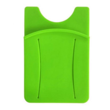 Silicone Custom Phone Wallet with Finger Strap
