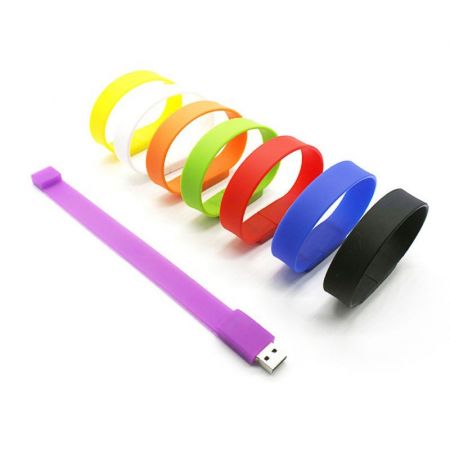 Wearable Silicone Bracelet Custom USB Flash Drive Promotional Swags for Events