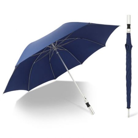 54" Light Fashion Logo Umbrella with Metal Handle