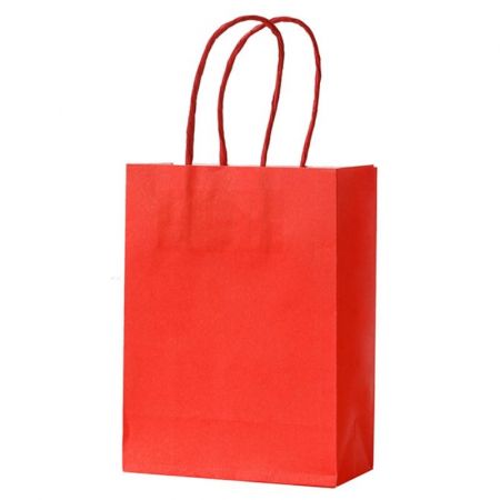 Mini Kraft Paper Bag with Twisted Handle - 4.7"w x 6.3"h x 2.4"d