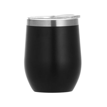 Egg Shape Stainless Steel Custom Travel Cup - 12 oz.