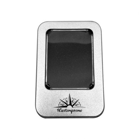 Small Custom USB Memory Stick Clear Tin Square Box