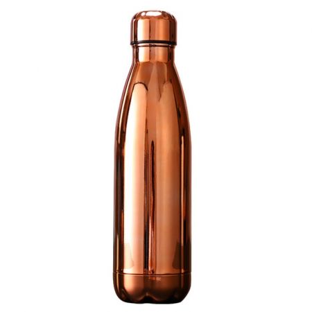 Electroplated Stainless Steel Custom Insulated Water Bottle - 17 oz.