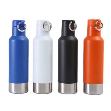 17 oz. Stainless Steel Vacuum Water Bottle with Keychain
