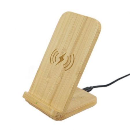 10W Bamboo Custom Phone Wireless Charging Stand