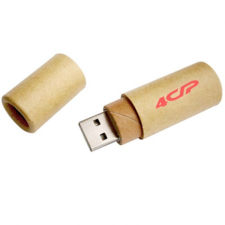Custom Recycled Paper Logo Imprinted USB Flash Drive Promotional Gifts