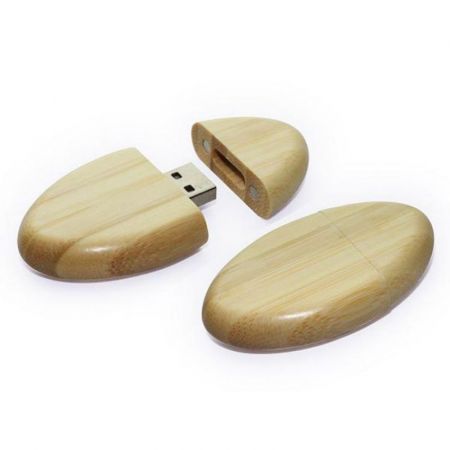 Custom Olive Shaped Wooden USB Flash Drive Promotional Imprinted Gifts
