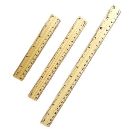 Promotional Wooden Dual Scale Ruler