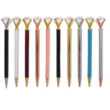 Custom Diamond Twist Ballpoint Pen for Promotion