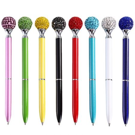 Custom Metal Diamond Ball Ballpoint Pen for Luxury Gifts