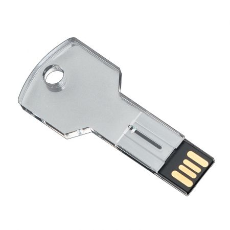 Custom Key Shaped Crystal USB Flash Drive