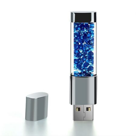 Custom Creative Crystal LED USB Flash Drive