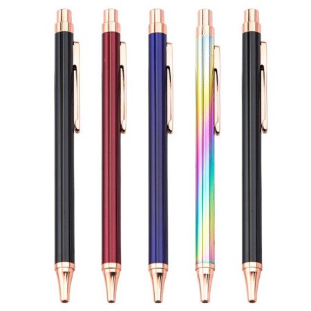 Custom Aluminum Click Ballpoint Pen for Corporate Branding