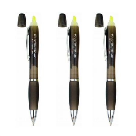 Custom Twin Write Promotional Logo Branded Pen & Highlighter