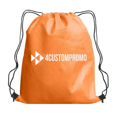 Custom Non-Woven Promotional Drawstring Backpack - 13"w x 16.5"h