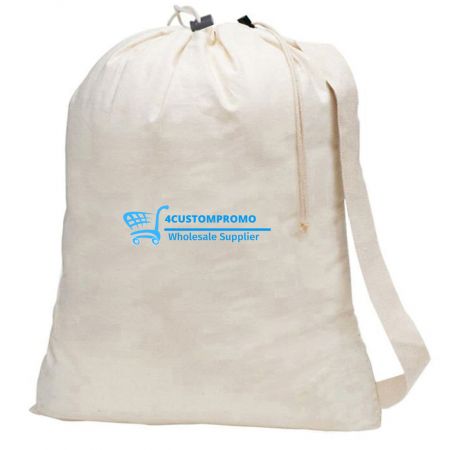 Custom Imprinted Cotton Canvas Laundry Bag - 22"w x 28"h