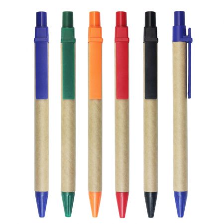 Eco-Green Recycled Paper Ballpoint Pen for Sustainable Promotion