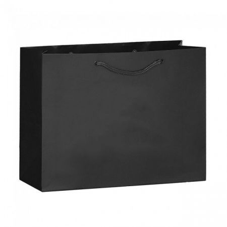 Foil Stamped Custom Matte Laminated Finish Promotional Shopping Tote Paper Bag - 17"w x 12.5"h x 5.5"d