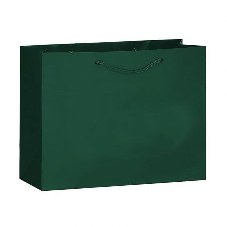Full Color Custom Euro Handle Promotional Paper Shopping Bag - 17"w x 12.5"h x 5.5"d