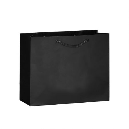 Foil Stamped Custom Matt Promotional Paper Shopping Bag - 8.5"w x 5.5"h x 3"d