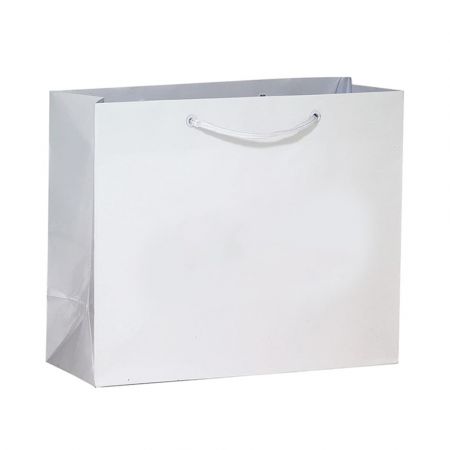 Custom Euro Tote Paper Bags Promotional Handle Shoppers - 8.5"w x 5.5"h x 3"d