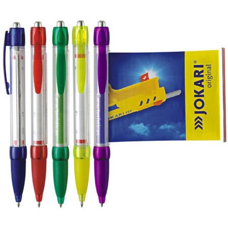 Promotional Full Color Custom Plastic Broadcast Banner Logo Pen