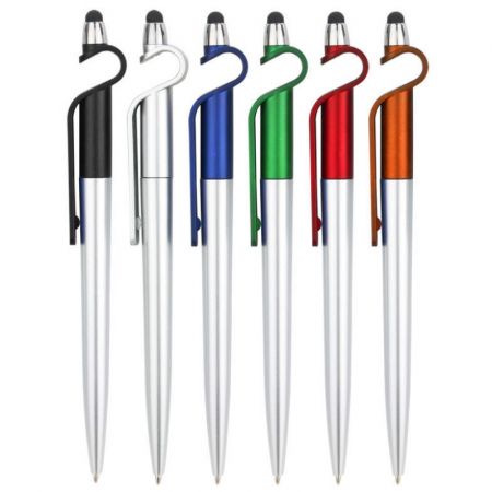 Promotional Javelin Style Custom Stylus Pen with Phone Stand